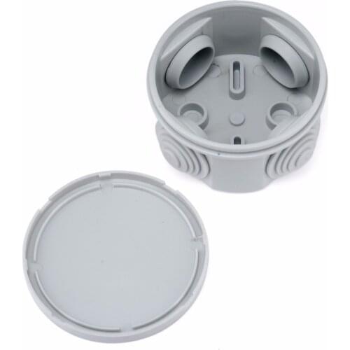 Electrical Connector Terminal Box Round Junction Box Plastic Electric Enclosure Case Waterproof Weatherproof 65X35mm/80X40mm
