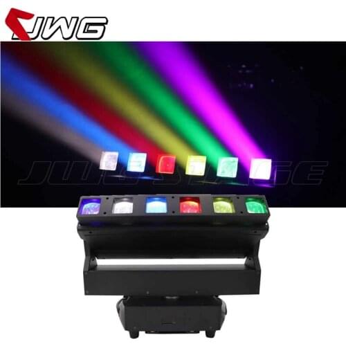 2pcs/lot Night Club Lights Disco 6x40w RGBW 4in1 LED Beam Zoom Wash Moving Head Bar Light