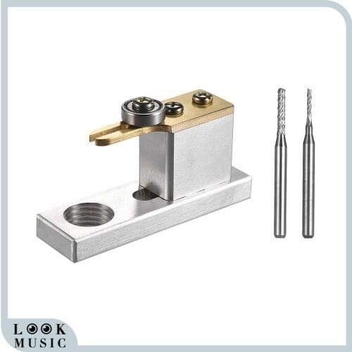 Violin Purfling Groover Cutter & Carrier Adjustable Stand Violin Making Luthier Tool With 2 Milling Cutters