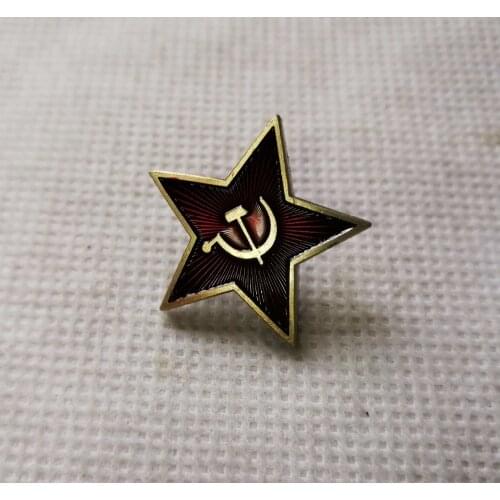 Red Star Hammer Sickle Communism Emblem Soviet Union Symbol Ussr Pin Cold War