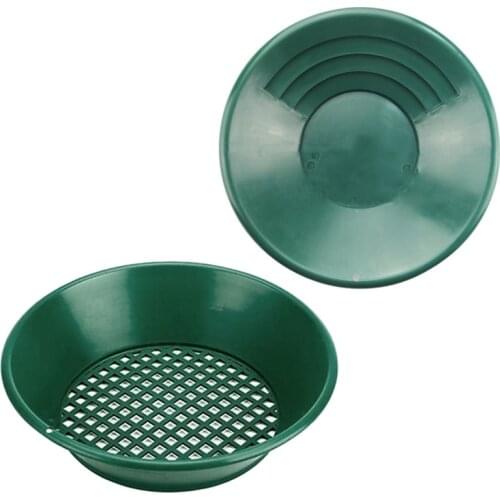 2Pcs Washing, Gold Panning Machine, Screen, Mining Screen, Metal Detection Tools, Green Plastic Bowl.Gold Pan