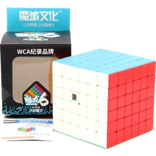 MoYu meilong 6x6x6 Cube Magic MofangJiaoshi MF6 Update 6x6 Speed Maze Puzzle Magico cubo Educational Toys for Children