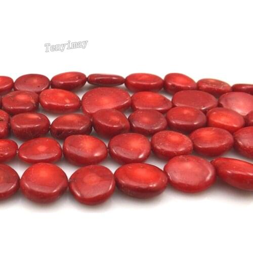 Wholesale 5 Strands 16"/Strand 10mm Irregular Stone Shape Coral Beads For DIY