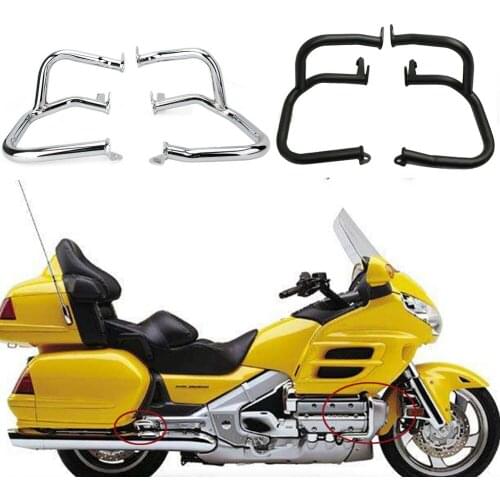 Front Left& Right Motorcycle Engine Highway Crash Bar Guard Protection For Honda GL1800 2001-2016/GL1800A 2001-2005