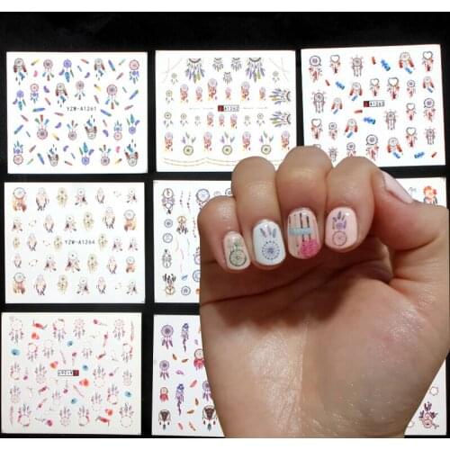 26 Designs Dream Cather Butterfl Nail Art Beauty Water Transfer Decals Nail Sticker Tattoos Gel Polish DIY Charm Nail Foils