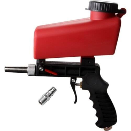 Portable Gravity Pneumatic Sandblasting Guns 90psi Adjustable Small Air Blasting Machine Derusting Sandblasting Spray Gun Set