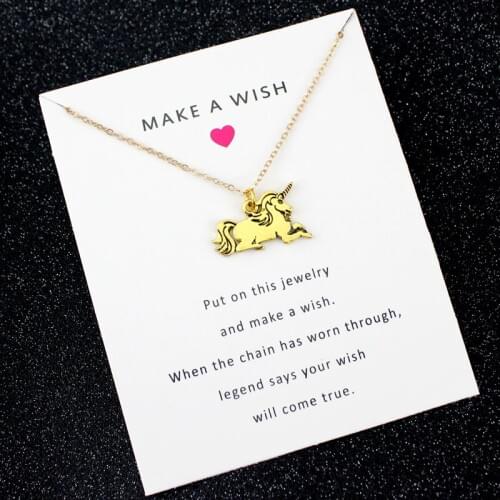 Thanksgiving Wedding Bridesmaid Gift for Her Big Middle Little Sisters Friendship Statement Chokers Unicorn Necklaces for Women