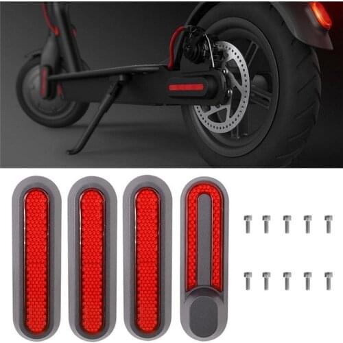 Scooter Safety Reflective Rear Wheel Hub Covers Protective Back Shell for Xiaomi Electric Scooter Pro 2 M365 Scooter Accessories