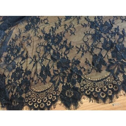 Black eyelash fabric,elegant fashion eyelash lace fabric, French lace, 150cm width 3meter/lot for wedding dress, veil, blouse