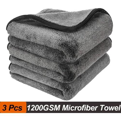 Car Wash Towels 1200GSM Car Detailing Microfiber Towel Drying Cleaning Rags Washing Cloth For Auto Tire Cleaning Car Care Cloth