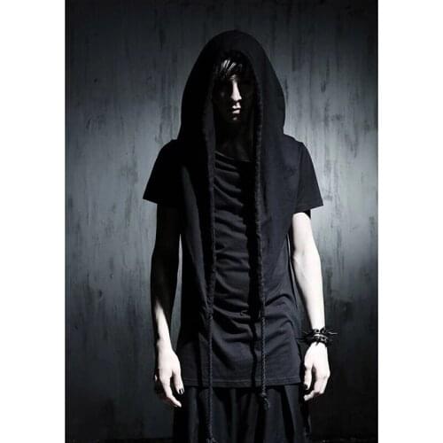 Korean casual thick rope Short Sleeve T design t fashion mens new Ben wind shirt mountain 2019 summer personalized top