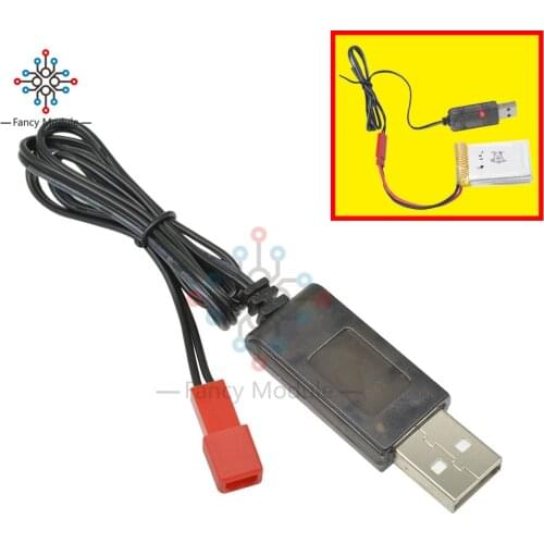 3.7V 500mA Output 1S Lipo Lithium Battery USB Cable Charger Red JST Female Head