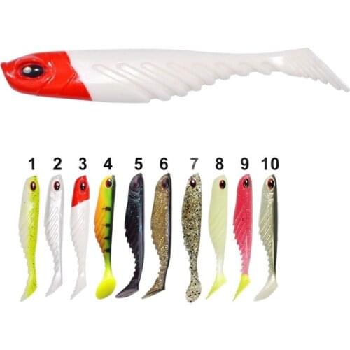 3Pcs/lot T Tail Soft Baits 105mm 9.2g Artificial Soft Fishing Lures Wobblers Fishing Soft Lures Silicone Shad Worm Bass Baits