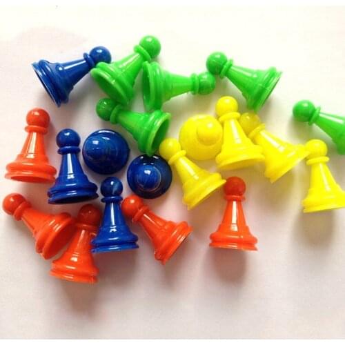 8pcs 25mm Colorful Plastic Pawn Pieces For Board Game Poker Card Accessories