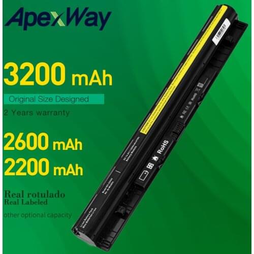 ApexWay Laptop Battery For Lenovo G400s G500s S410p G510s G410s G405s G505s S510p L12L4A02 L12L4E01 L12M4A02 L12M4A02 L12S4A02