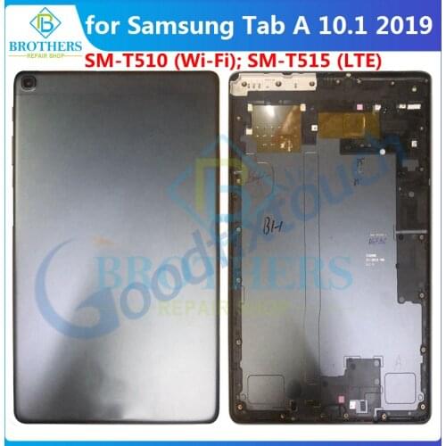 Battery Housing For Samsung Galaxy Tab A 10.1 2019 T510 T515 Battery Door SM-T510 SM-T515 Back Cover Back Case Repair Parts Top