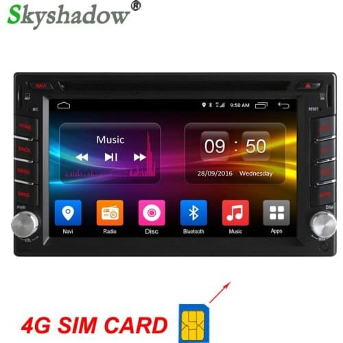 C500 4G SIM LTE Android 6.0 8 Core 2GB RAM For Universal 2 din Car DVD player GPS map Wifi Bluetooth RDS Radio For Nissan
