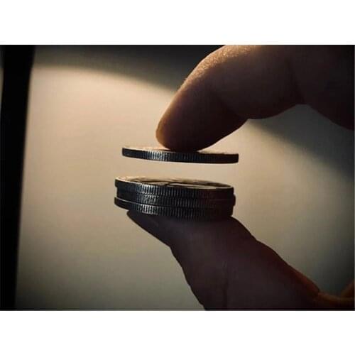 Cylinder And Coins ( Walking Liberty Half Dollar ) Magic Tricks Close Up Street Stage Magic Props Gimmick Mentalism Illusions