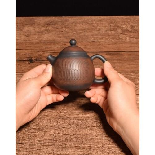 China Jianshui Purple Clay Zitao Pure Handmade Tea Pot Xishi Kettle Teaset Ceremony Tea Accessories Not Yixing Zisha