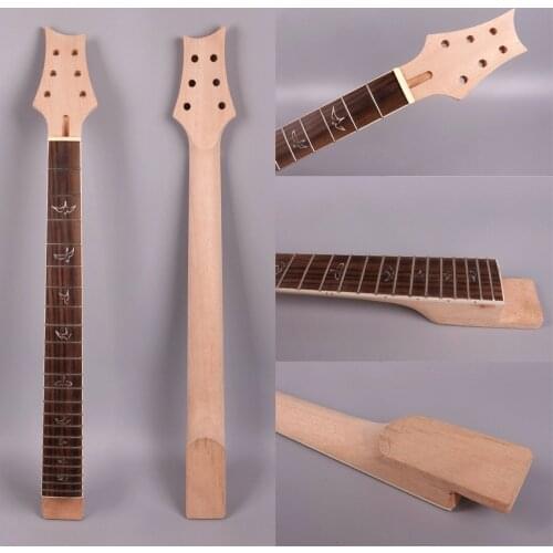 P12 22 Frets 648mm 25.5 Inch One Electric Guitar Neck MaHOGANY Wood And ROSEWOOD Fingerboard