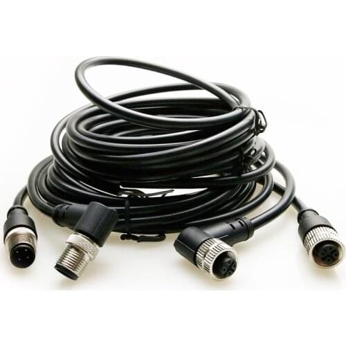 10M Cabe Wire M12 Waterproof Male Female Connector 4Pin 5Pin 8Pin M12 Sensor Adapter Straight/Right Angle Aviation Plug Socket