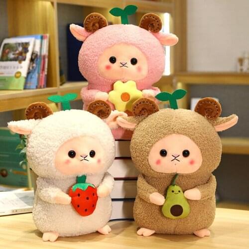 25/35cm Cute Sheep Plush Toy Stuffed Animal Doll Soft Plush Alpaca Dolls For Kids Birthday Gifts