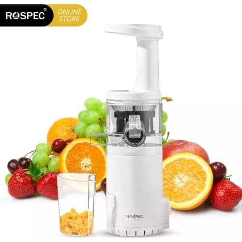 ROSPEC BPA Free Masticating Slow Auger Juicer Wireless Mini Slow Juicer Fruit and Vegetable Cold Press Juice Extractor Potable