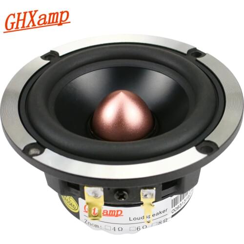GHXAMP 3 Inch Midrange Speakers 8ohm 30W Neodymium 92DB Mediant Loudspeaker For Car Audio Upgrade 3 way speakers 1PC