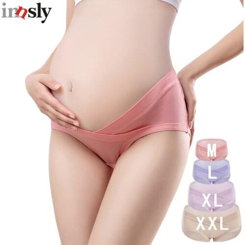 Maternity Underwear Cotton U-Shaped Low Waist Pregnancy Panties Loose Belly Protect Baby Health Women Briefs