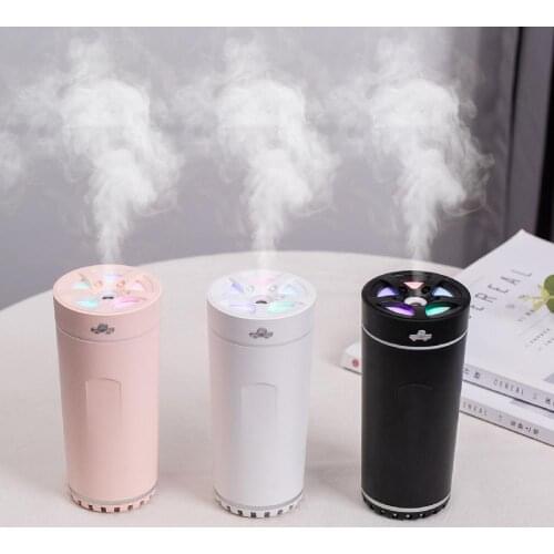 ABS Excellent Dazzling Ambient Light USB Humidifier Electronic Component Air Humidifier Practical for Vehicles