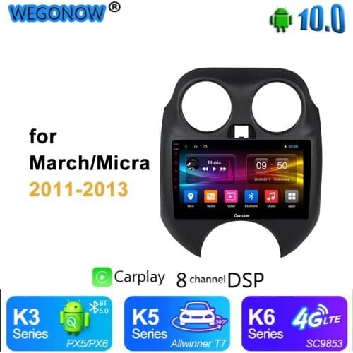 Ownice pulse 360 Panorama Android10 carplay Car Radio Multimedia Headunit DSP 4G LTE SPDIF for Nissan mirca march K13 renault