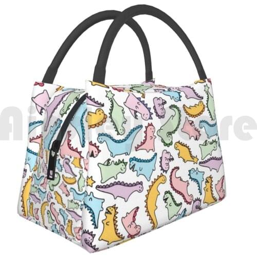 Portable Insulation Bag Cute Dino Explosion 609 Cute Dino Dinosaur Kawaii Japan Tokyo Colorful Pastel Dinos