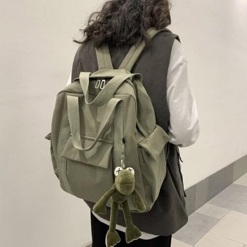 Casual Ins Style School Bags Male High School Students College Campus Backpack Retro Fashion Female Real Shot Wild Backpacks