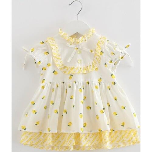 Princess Baby Girl Dress Party Birthday Dress Lace Print Baptism Wedding Dresses For 0-3Y Newborn Clothes