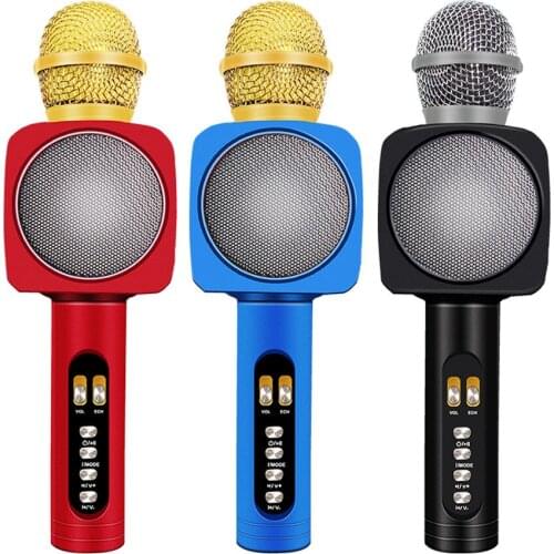 WS1618 Professional Bluetooth Wireless Microphone Karaoke Speaker KTV Music Player Singing Recorder Handheld Microphone