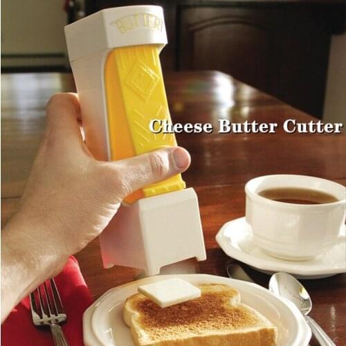 Stick Butter Cutter Cheese Slicer One-Button Dispenser For Cutting Butter Storage Box Cheese Cooking Steak Kitchen Supplies 2021
