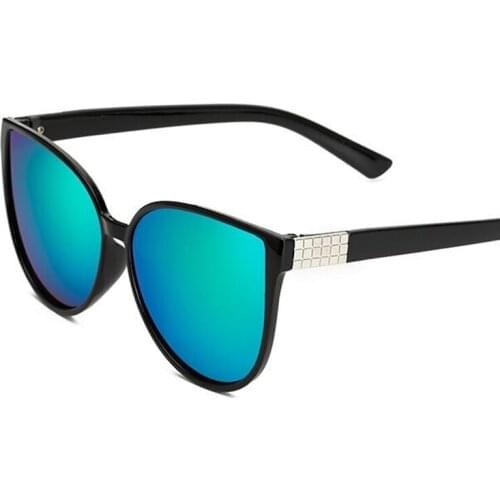 Fashion Women Candy Color Sunglasses Cat Eye Transparent Frame Plate Lens Summer Style Sun Glasses for Women Oculos De Sol