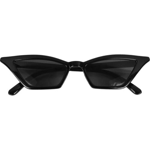 2x Vintage Sunglasses Women Cat Eye Luxury Sun Glasses Retro Small ladies Sunglass Black Eyewear S17077 Red & Black