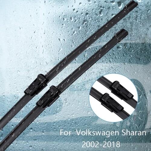 Wipers Blade For Volkswagen Sharan 2002 2003 2004 2005 2006 2007 2008 2009-2018 Car Accessories For Auto Rubber Windscreen Wiper