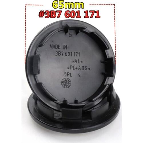 WL 4pcs Auto Replacement Accessories ABS 65mm Wheel Center Cap For vw GOlf6 CC magotan Hub Cover Tire Rims Oem 3B7 601 171