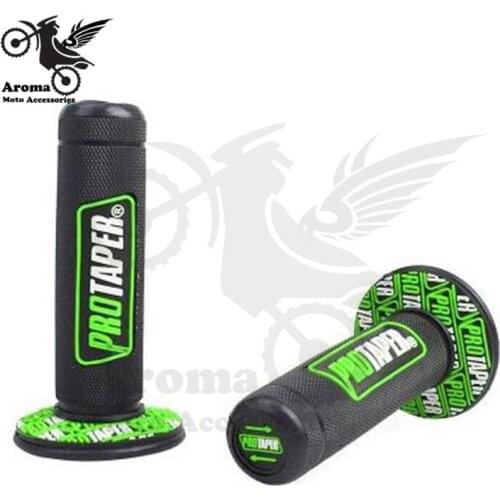 Green motorcycle handlebar for yamaha honda suzuki kawasaki grip unviersal 22mm 25mm motocross handle bar motorbike grips