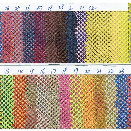 150g/yard Rhombus mesh / bright rhombic mesh / rhombus mesh cloth of various colors for Handbags, luggage, shoes, golf bag