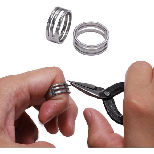 1pcs Stainless Steel Jump Ring Open Closing Finger Jewelry Making Tools Fit DIY Craft Circle Bead Pliers Opening Helper Tools