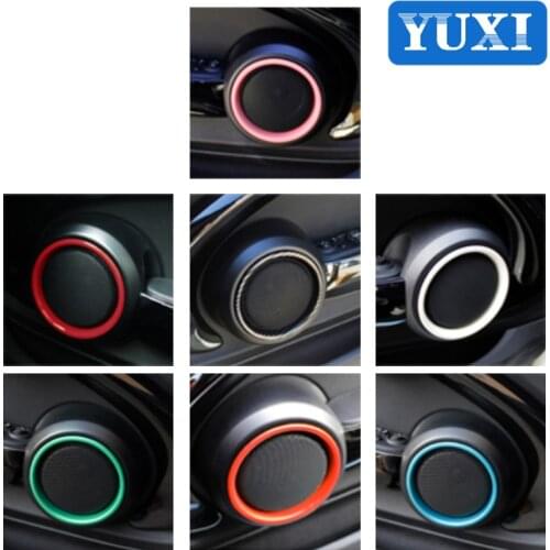2 Pcs Car Door Speaker Decorative Ring Protective Cover BMW MINI F55 F56 F57 Car Styling Interior Trim Modification Accessories