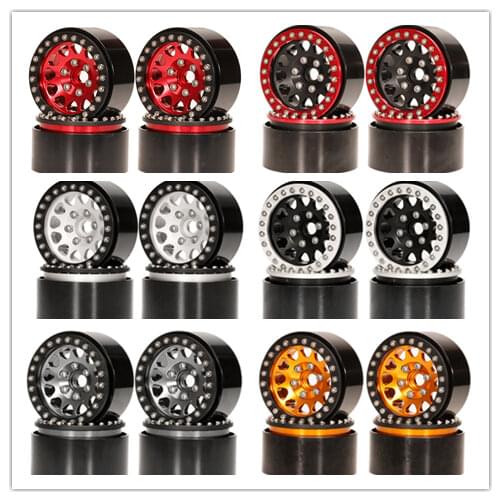 Aluminium 1.9 inch Beadlock Wheels Hub Rims for RC 1/10 D90 Tamiya TRAXXAS rc cars for adults rc wheels NEW ENRON