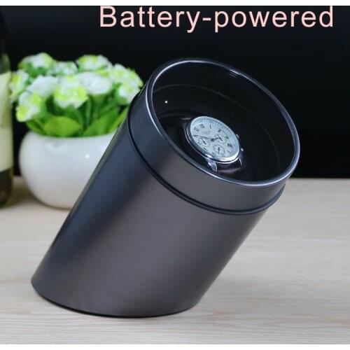 Battery powered Black Single Watch Winder for automatic watches watch box automatic winder storage display case box
