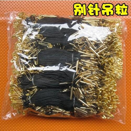 Free shipping Garment string hang tag with pins handtag wholesale and retail