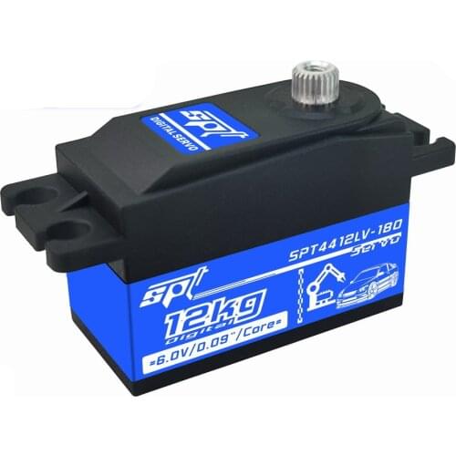 SPT SPT4412LV-180/210/320/360 Degree 12kg Short Body Metal Gear Digital Servo High-Torque Robot / Racing Car Servo For Rc Car