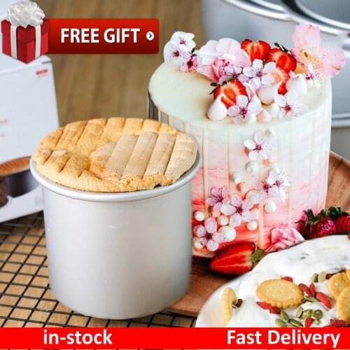 4/6/8 Inch Removable Bottom Chiffon Cake Mold Luminum Round Cheese Mould Baking Pan Heightening Template Bakeware Dish
