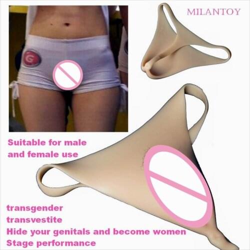 XDV-1N Camel Toe Realistic Fake Vigina Underwear Artificial vagina Male Masturbator crossdres ser vagina